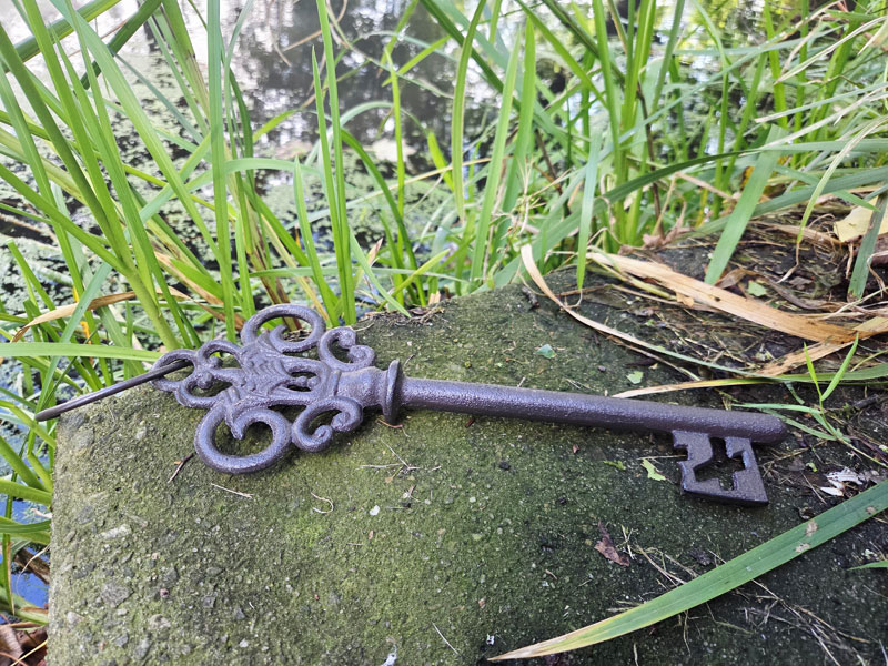 Großer Deko Schlüssel 36cm lang Gusseisen