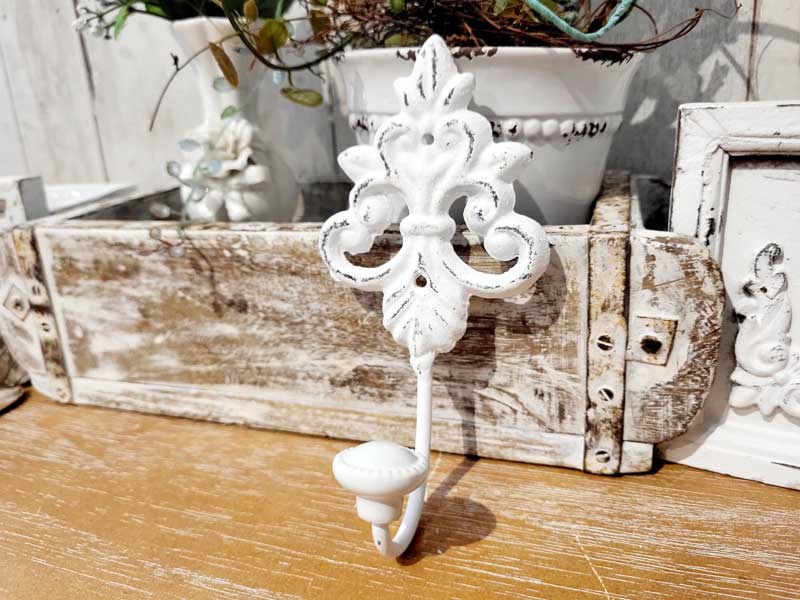 Garderobenhaken Shabby white