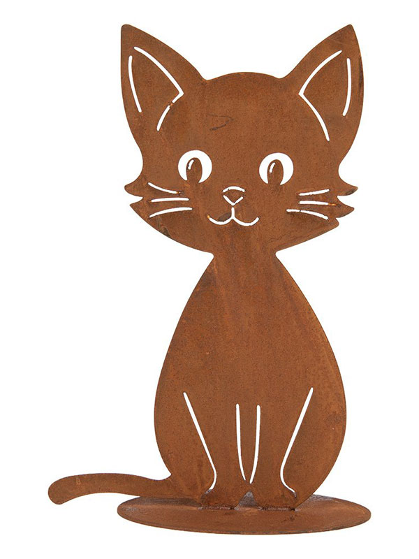 Edelrost Figur "Katze" 25cm hoch