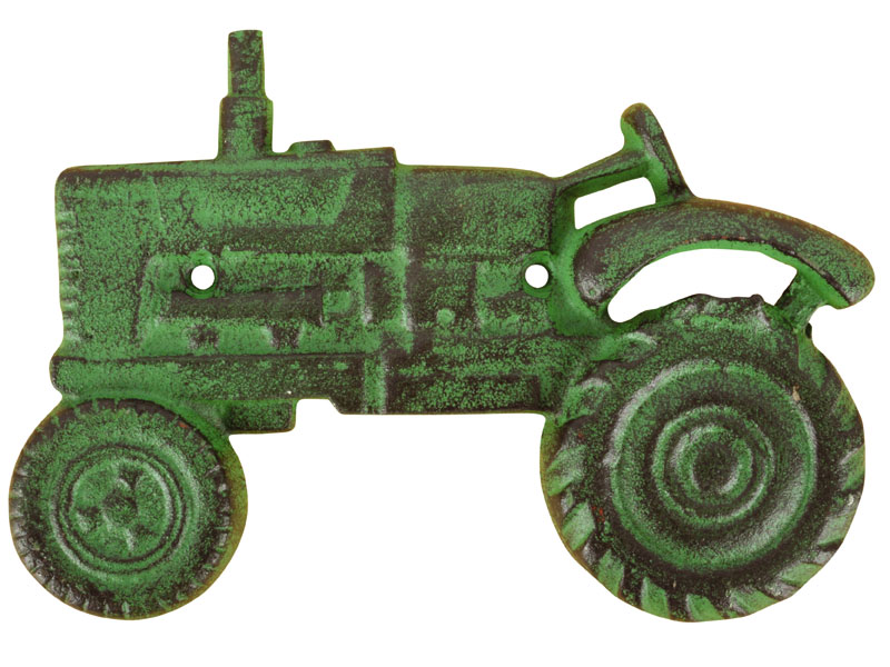 grüner Traktor Wandflaschenöffner