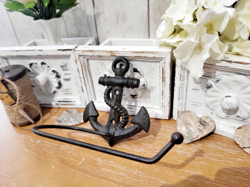 Toilettenpapierhalter "Anker" Gusseisen 