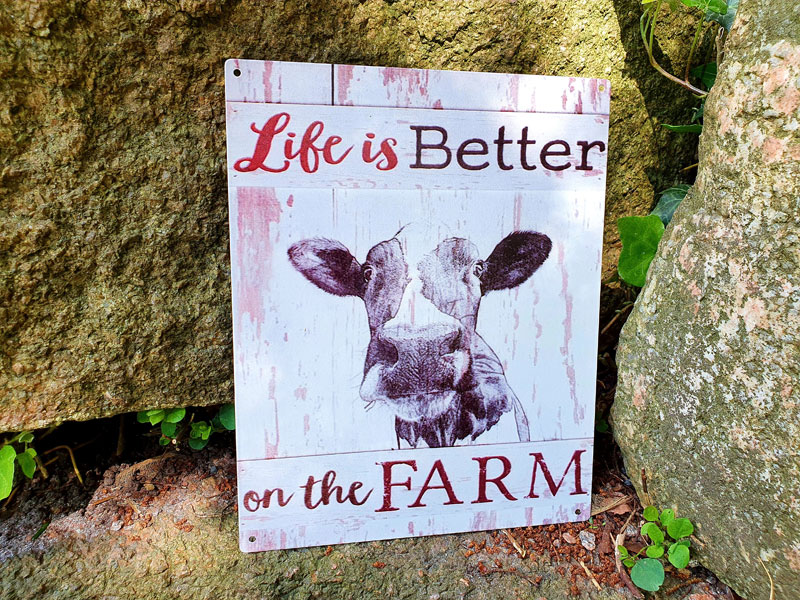 Farm Schild Blech