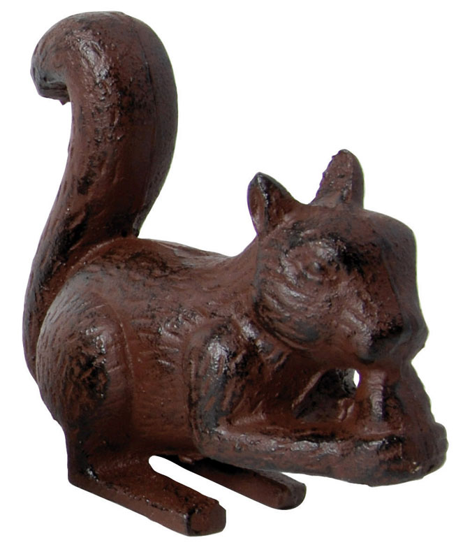 Deko Gartenfigur "Eichhörnchen" aus Gusseisen 12cm Herbstdeko