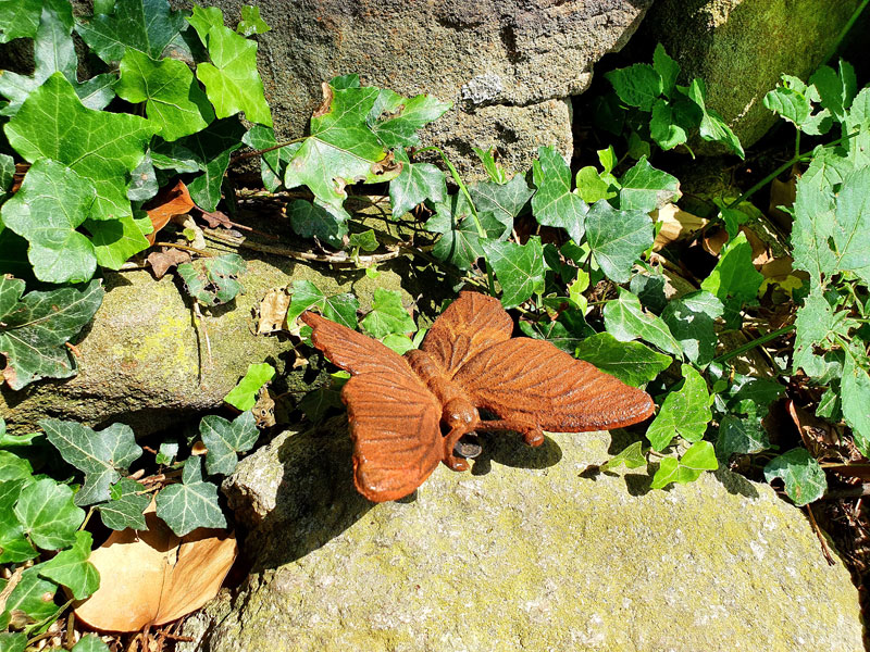 Schmetterling Deko-Figur zum Hängen oder Stellen Gusseisen | P-303773000708