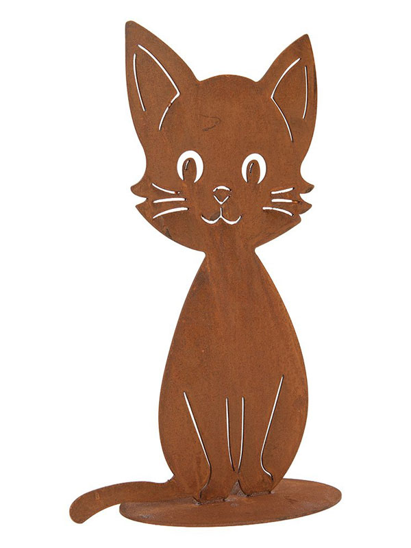 Edelrost Figur "Katze" 25cm hoch
