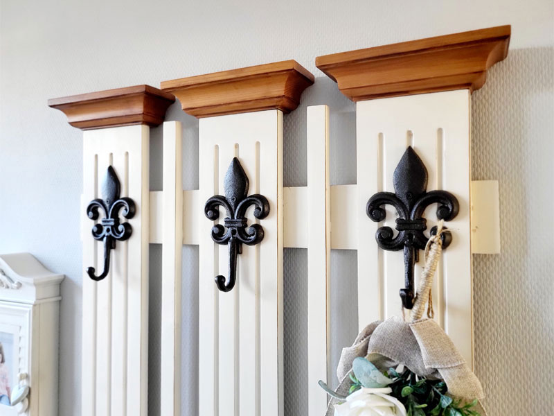 Garderobe selber bauen mit Wandhaken