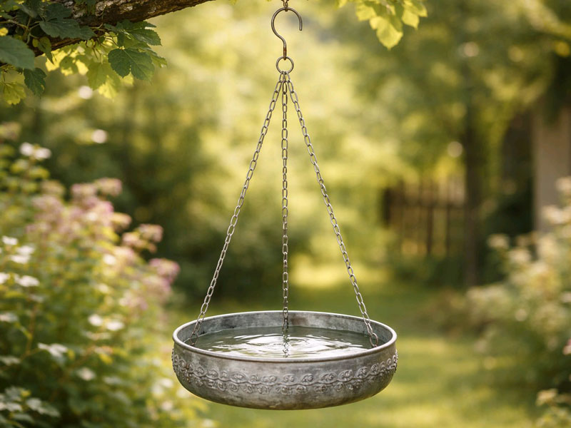Hängeschale "Antik" 23cm Ø Aluguss Hängetränke Blumenampel