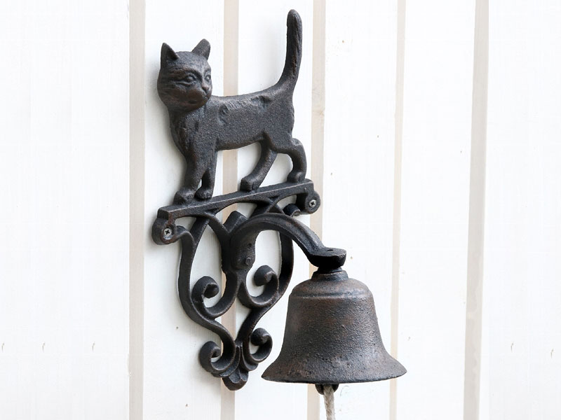 Wandglocke Gusseisen Katze Wandglocke Gusseisen Katze
